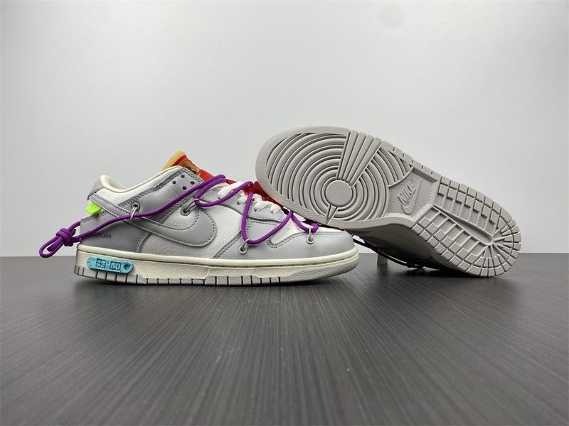 【Free shipping】Dunk Low Off-White Lot 45 DM1602-101