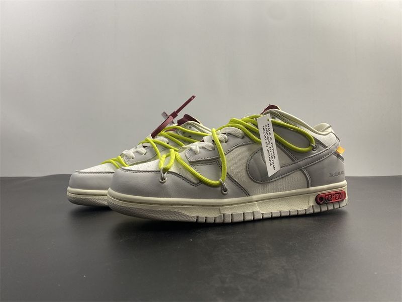 【Free shipping】Dunk Low Off-White Lot 8  DM1602-106
