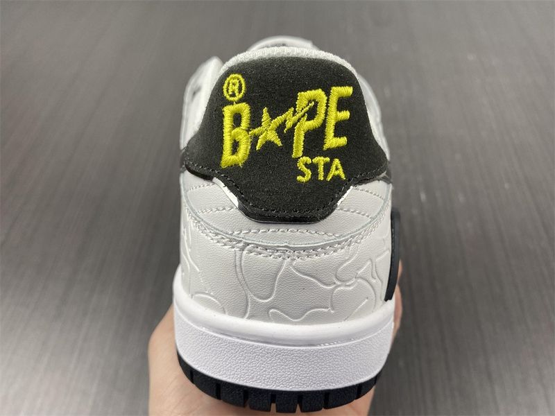 A Bathing Ape Bape SK8 Sta White Silver