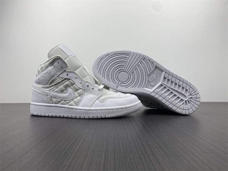 Air Jordan 1 Mid Quilted White DB6078-100
