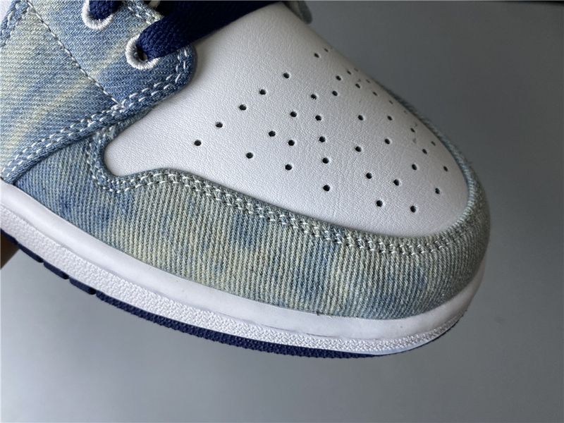 Air Jordan 1 Low Washed Denim  CZ8455-100