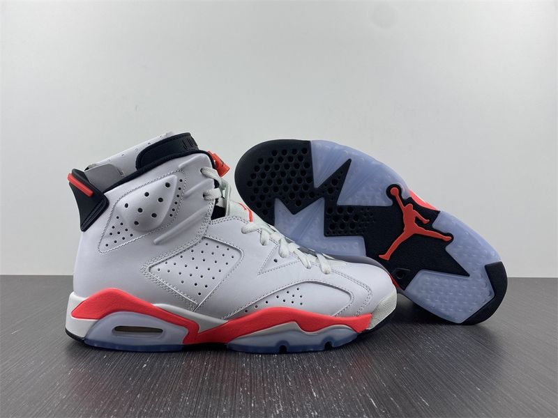 Air Jordan 6 Retro Infrared White 384664-123