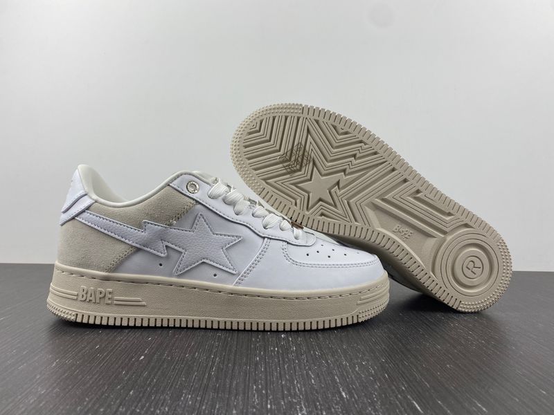 A Bathing Ape Bape Sta White/Grey