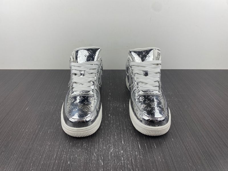 L*V x Air Force 1 Low By Virgil Abloh Metallic Silver