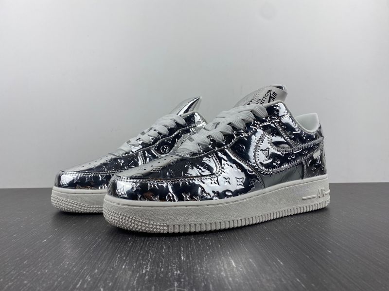 L*V x Air Force 1 Low By Virgil Abloh Metallic Silver