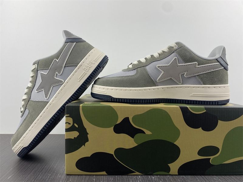 A Bathing Ape Bape SK8 Sta Green Grey