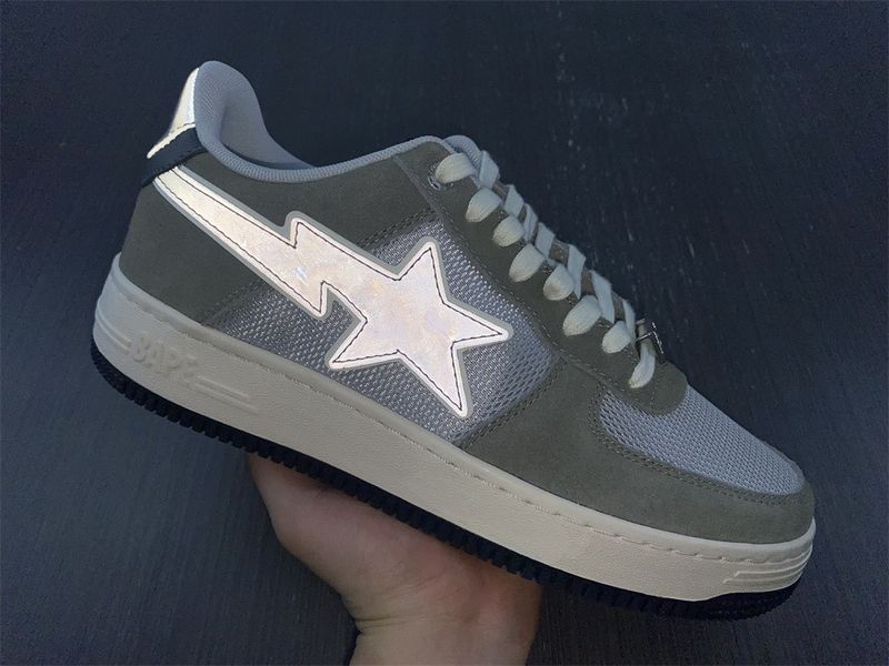 A Bathing Ape Bape SK8 Sta Green Grey