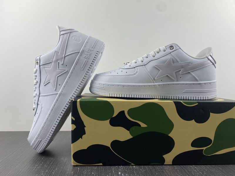 A Bathing Ape Bape Sta white