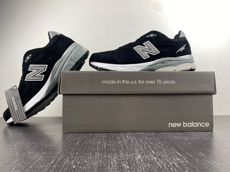 New Balance 990v3 Black White  M990BS3