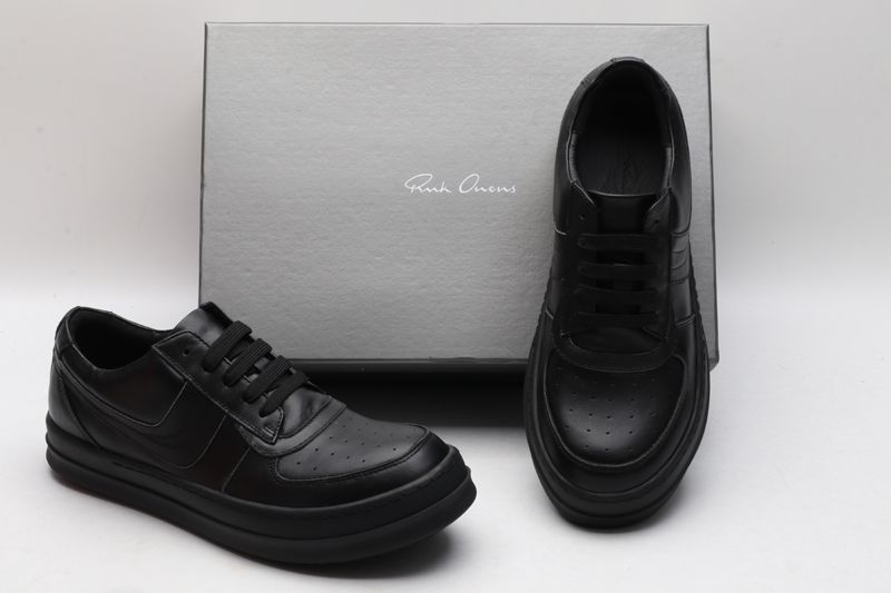 Men Women R*ick O*wens LOW Leather Top Sneaker KK221230-9