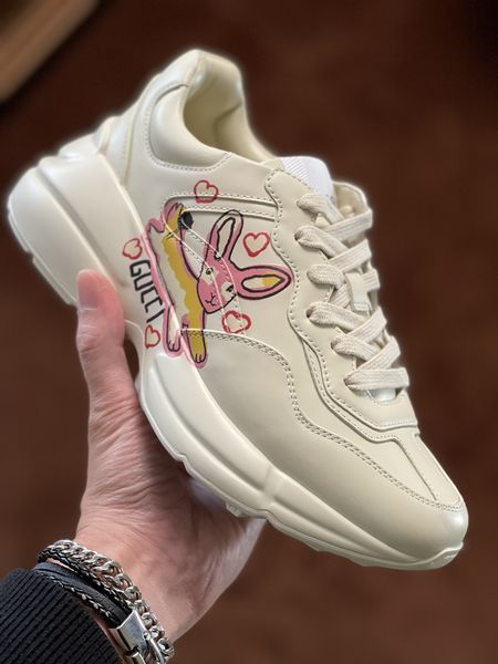 Men Women G*ucci Rhyton Top quality Sneaker RR230407-12