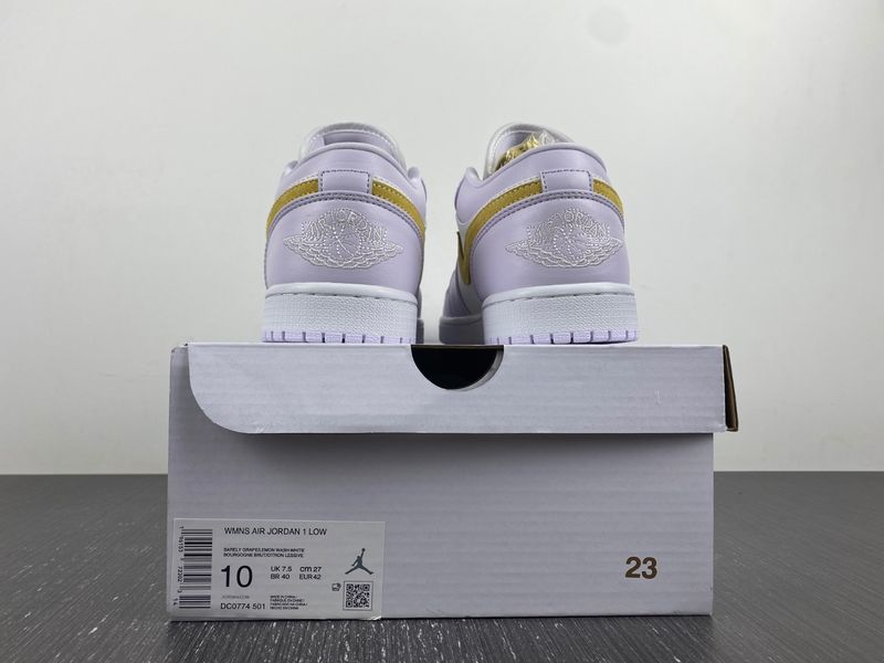 Air Jordan 1 Low Barely Grape  DC0774-501