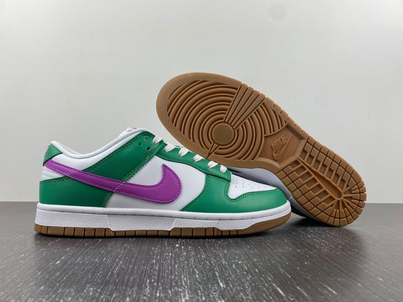Dunk Low White Stadium Green Fuchsia  FD9922-151