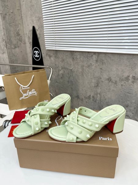 Women C*hristian L*ouboutin  Top Slippers CP 20230608-40