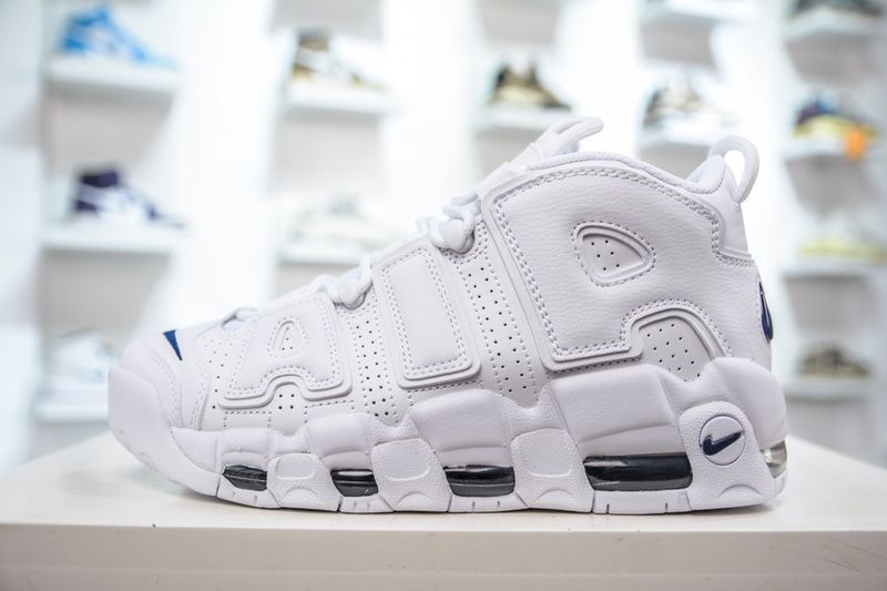 Air More Uptempo 96 White White Midnight Navy  DH8011-100
