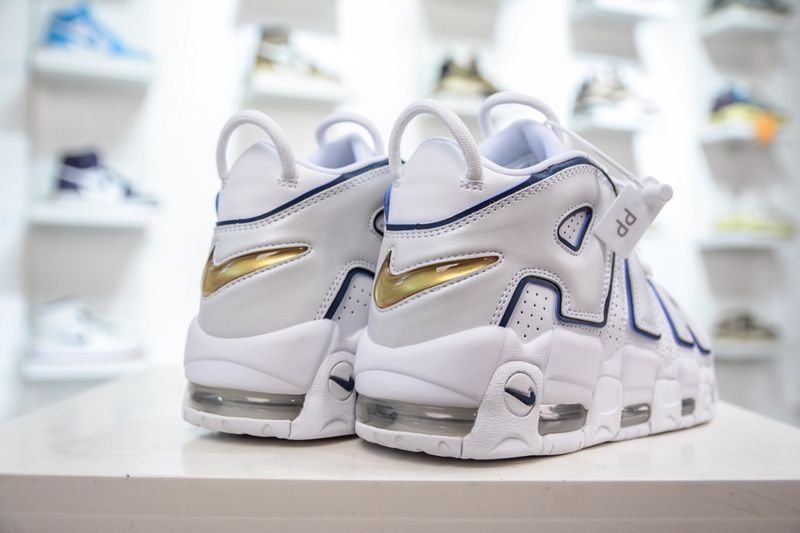 Air More Uptempo White Midnight Navy 415082-109