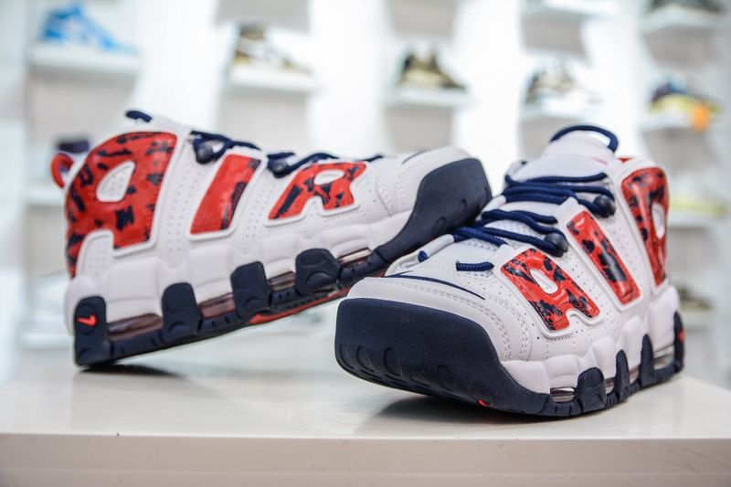 Air More Uptempo Red Navy Camo  CZ7877-100