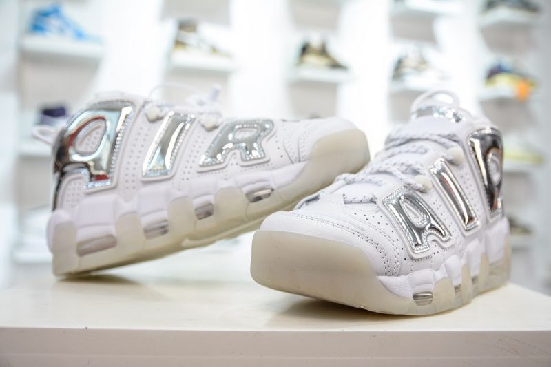 Air More Uptempo Chrome White  917593-100