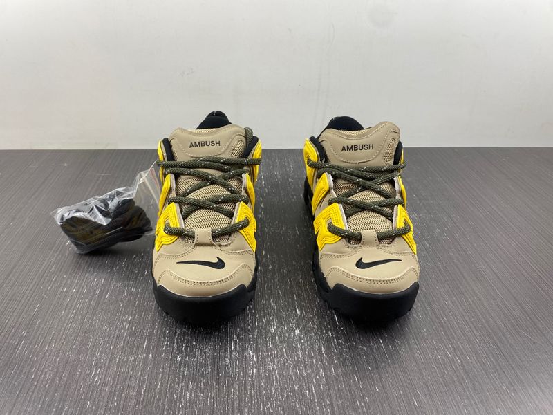 Air More Uptempo Low AMBUSH Vivid Sulfur Limestone FB1299-200