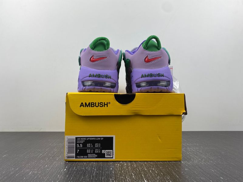 Air More Uptempo Low AMBUSH Lilac  FB1299-500
