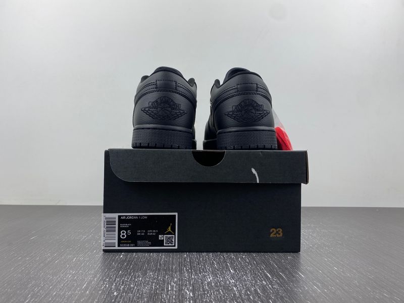 Air Jordan 1 Low Triple Black  553558-091