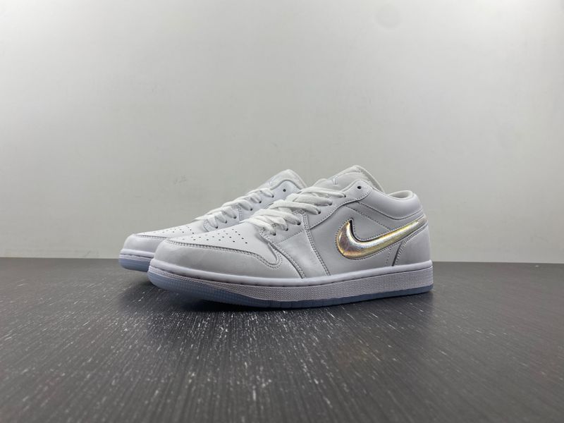 Air Jordan 1 Low Sliver Swoosh FQ9112-100