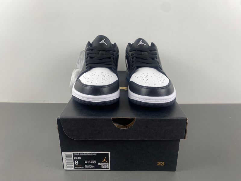 Air Jordan 1 Low Black White 553558-043