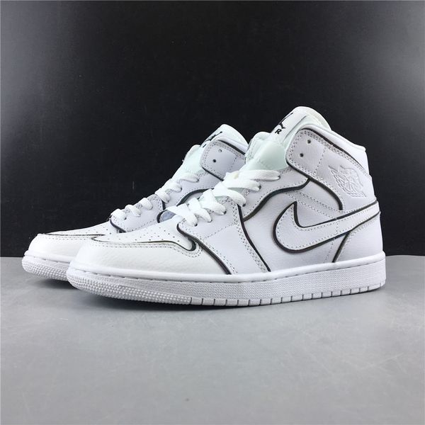 Air Jordan 1 Mid Iridescent Reflective White CK6587-100
