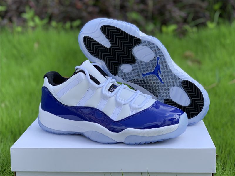Air Jordan 11 Retro Low White Concord  AH7860-100
