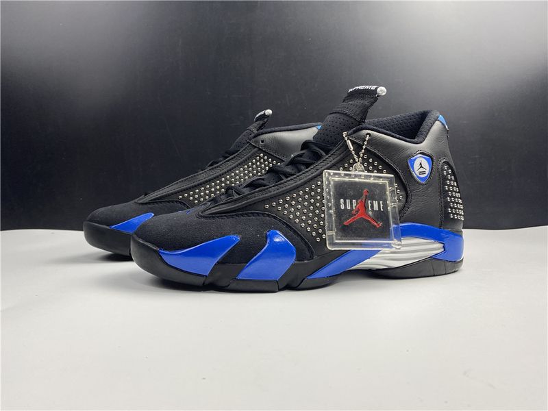 Air Jordan 14 Retro Supreme Black  BV7630-004