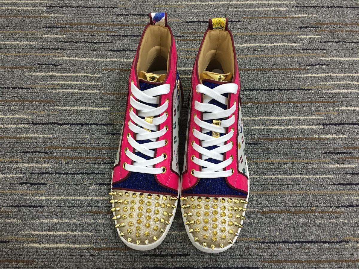 C*ristian L*uboutin Lou Spikes Sneaker
