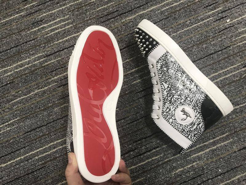 C*ristian L*uboutin Lou Spikes Sneaker