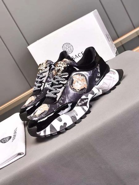 Men V*ersace Top Sneaker