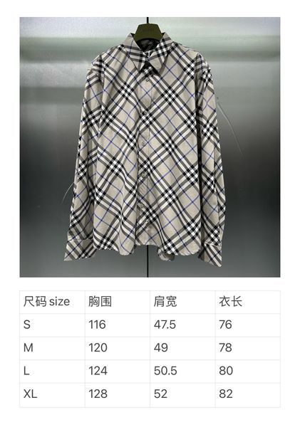 B*URBERRY  shirt Top Quality D17 20240518-1
