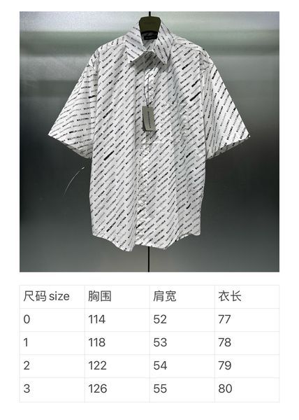 B*alenciaga shirt Top Quality D17 20240518-6