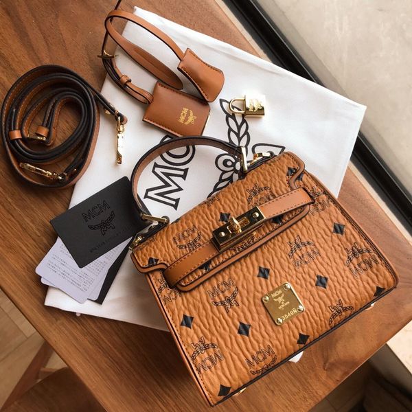 M*CM Top Bag 18.5×9.5×14.5cm